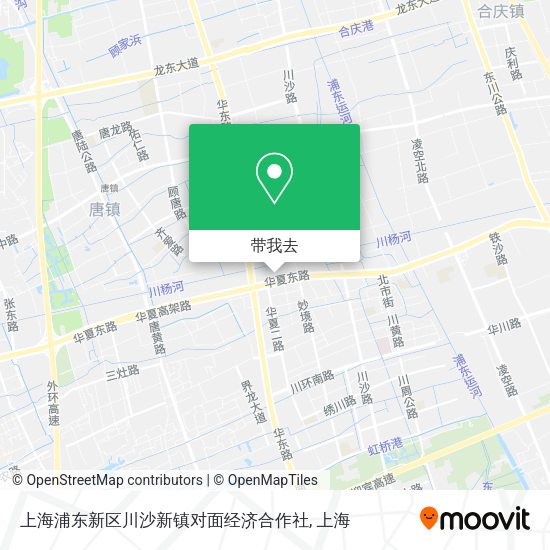 上海浦东新区川沙新镇对面经济合作社地图