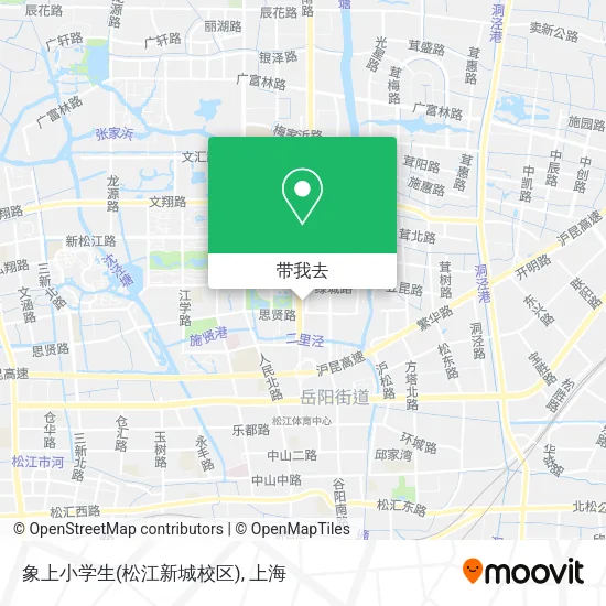 象上小学生(松江新城校区)地图
