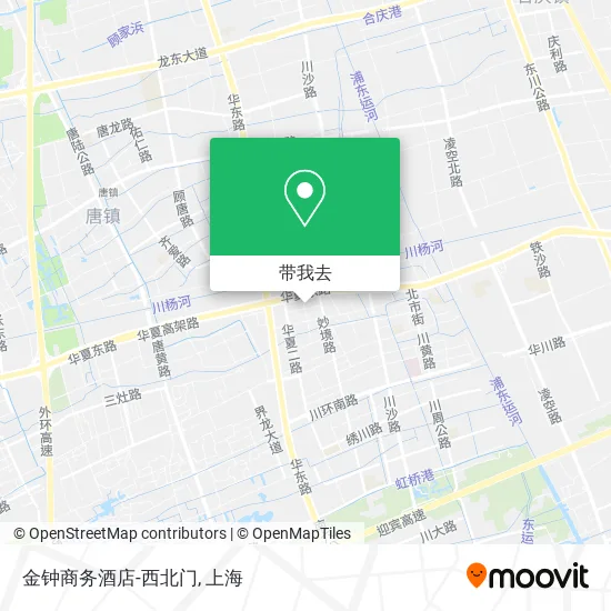 金钟商务酒店-西北门地图
