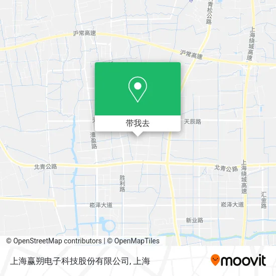 上海赢朔电子科技股份有限公司地图