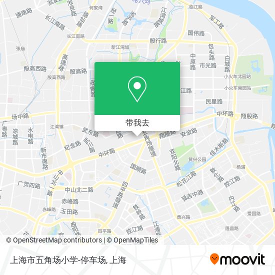 上海市五角场小学-停车场地图