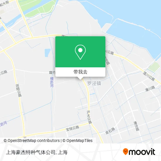上海豪杰特种气体公司地图
