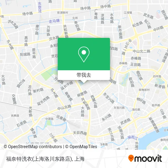 福奈特洗衣(上海洛川东路店)地图