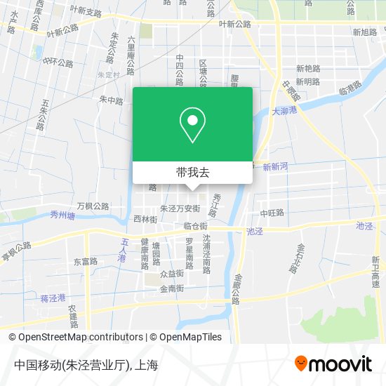 中国移动(朱泾营业厅)地图