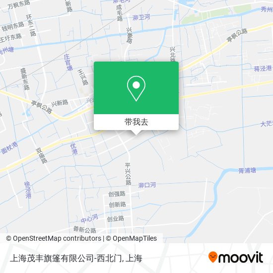 上海茂丰旗篷有限公司-西北门地图