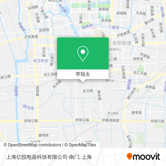 上海亿悦电器科技有限公司-南门地图
