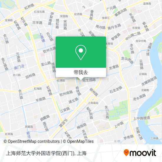 上海师范大学外国语学院(西门)地图