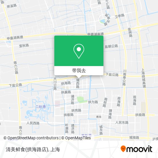 清美鲜食(拱海路店)地图