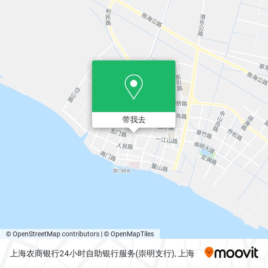 上海农商银行24小时自助银行服务(崇明支行)地图