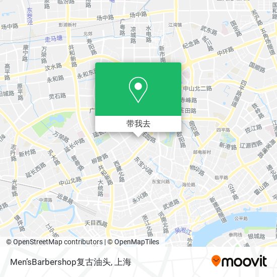 Men’sBarbershop复古油头地图