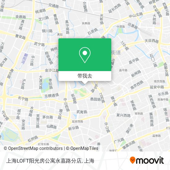 上海LOFT阳光房公寓永嘉路分店地图
