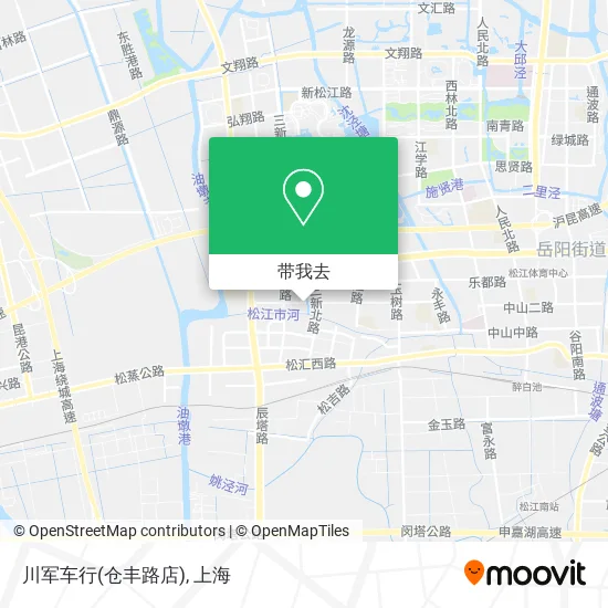 川军车行(仓丰路店)地图