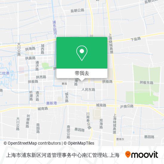 上海市浦东新区河道管理事务中心南汇管理站地图