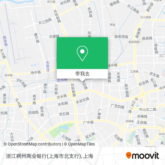 浙江稠州商业银行(上海市北支行)地图