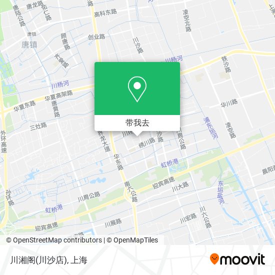 川湘阁(川沙店)地图