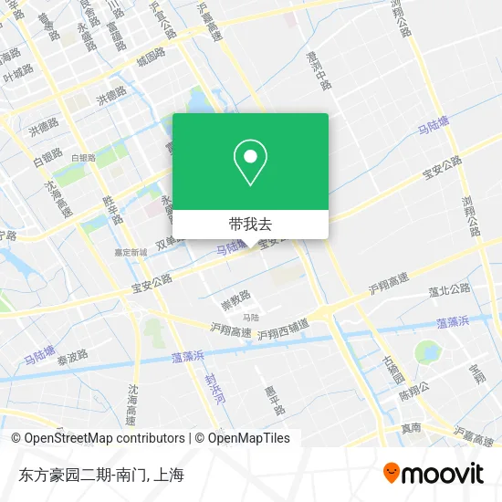 东方豪园二期-南门地图