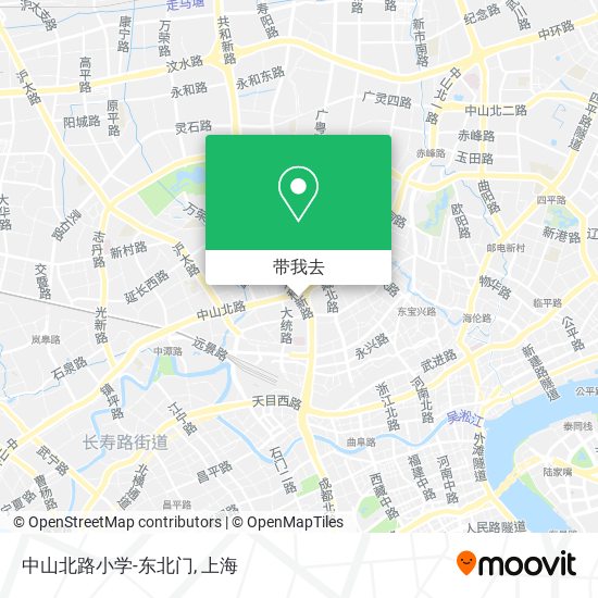 中山北路小学-东北门地图