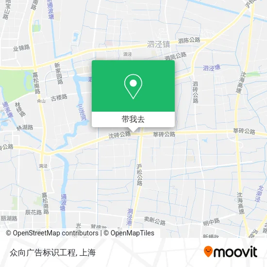 众向广告标识工程地图