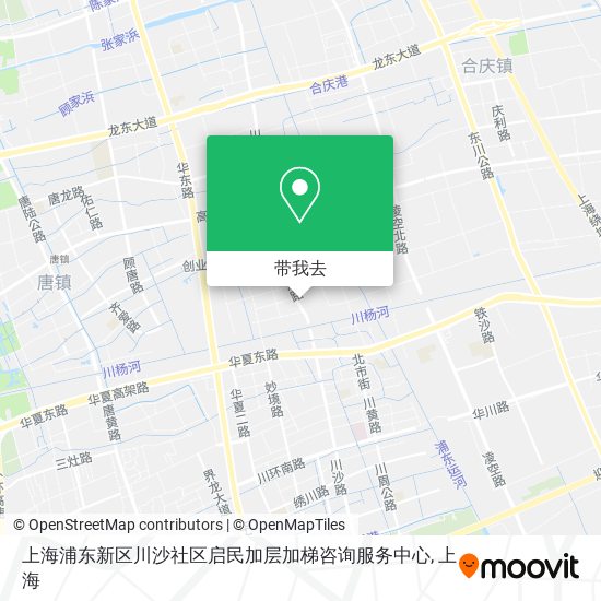 上海浦东新区川沙社区启民加层加梯咨询服务中心地图