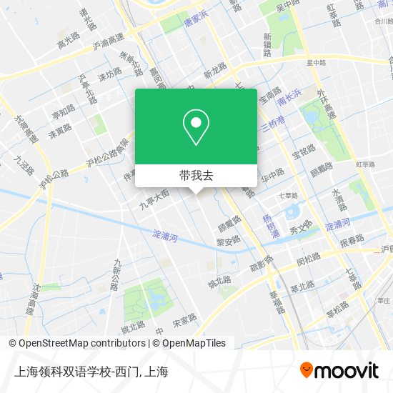 上海领科双语学校-西门地图