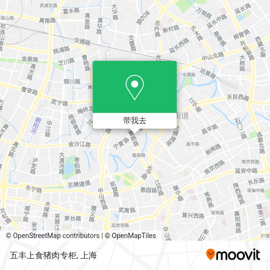 五丰上食猪肉专柜地图