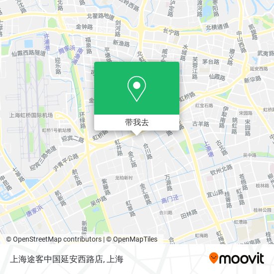 上海途客中国延安西路店地图