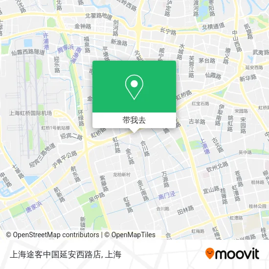 上海途客中国延安西路店地图