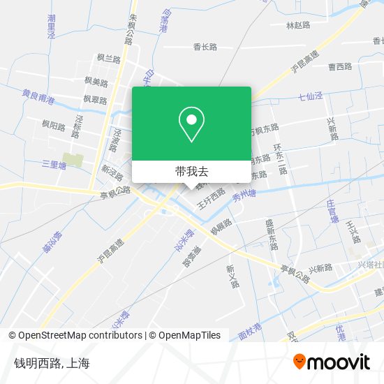 钱明西路地图