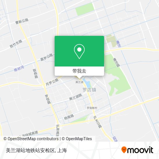 美兰湖站地铁站安检区地图
