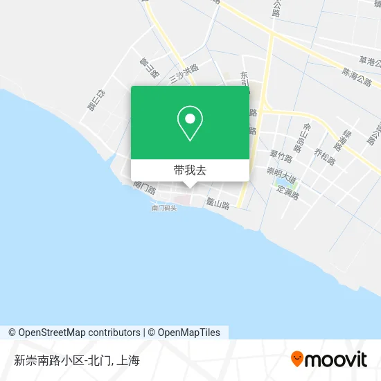 新崇南路小区-北门地图