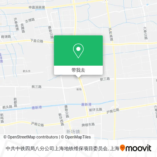 中共中铁四局八分公司上海地铁维保项目委员会地图