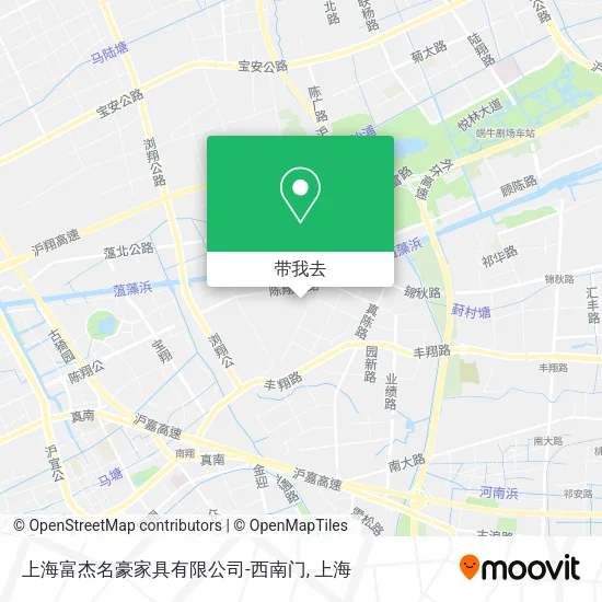 上海富杰名豪家具有限公司-西南门地图
