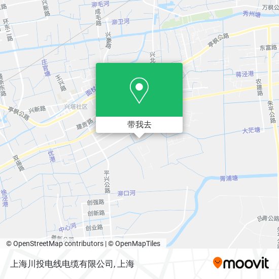 上海川投电线电缆有限公司地图