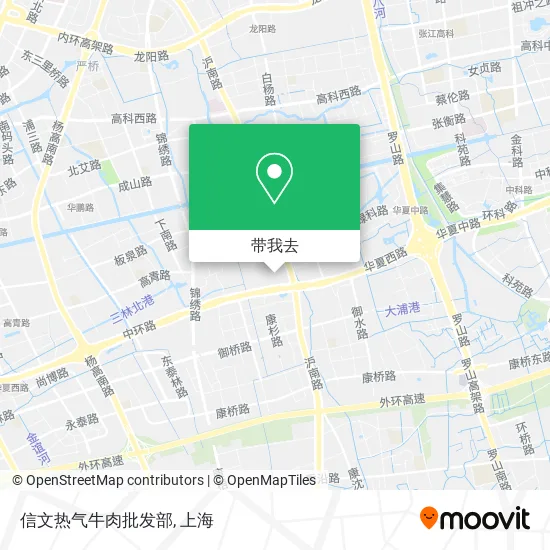 信文热气牛肉批发部地图