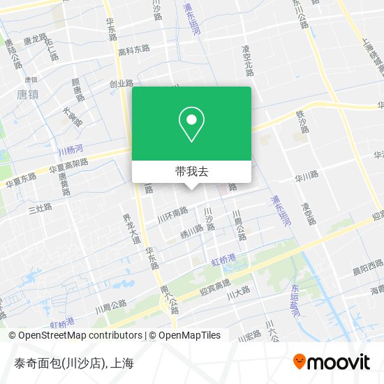 泰奇面包(川沙店)地图