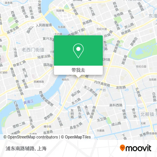浦东南路辅路地图