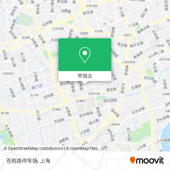 苍梧路停车场地图