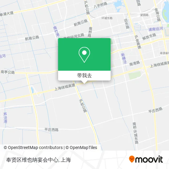 奉贤区维也纳宴会中心地图