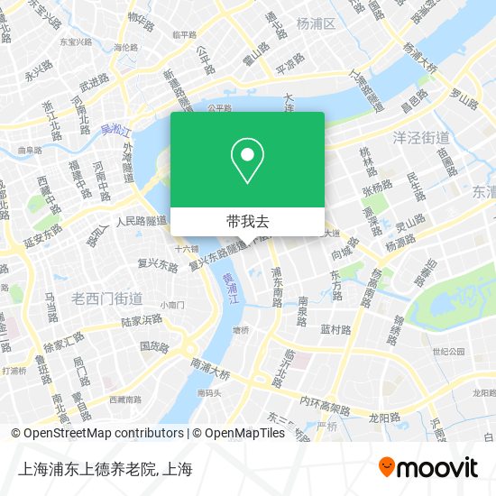 上海浦东上德养老院地图