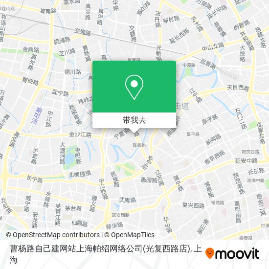 曹杨路自己建网站上海帕绍网络公司(光复西路店)地图