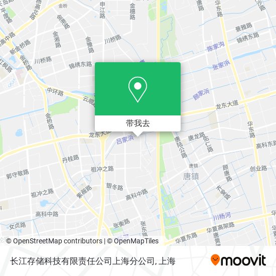 长江存储科技有限责任公司上海分公司地图