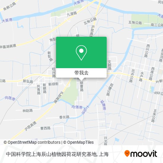 中国科学院上海辰山植物园荷花研究基地地图
