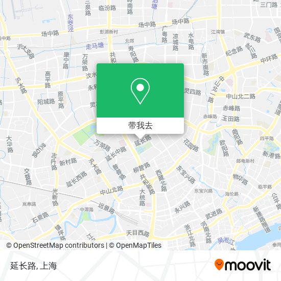 延长路地图