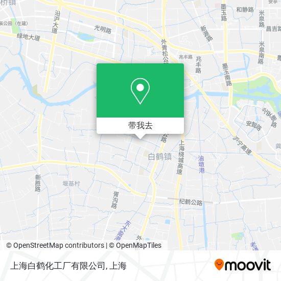 上海白鹤化工厂有限公司地图