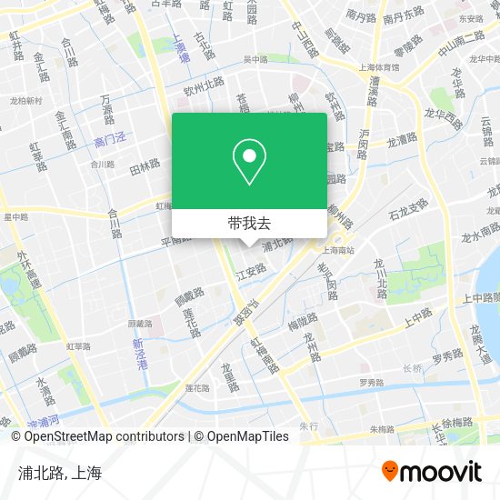 浦北路地图