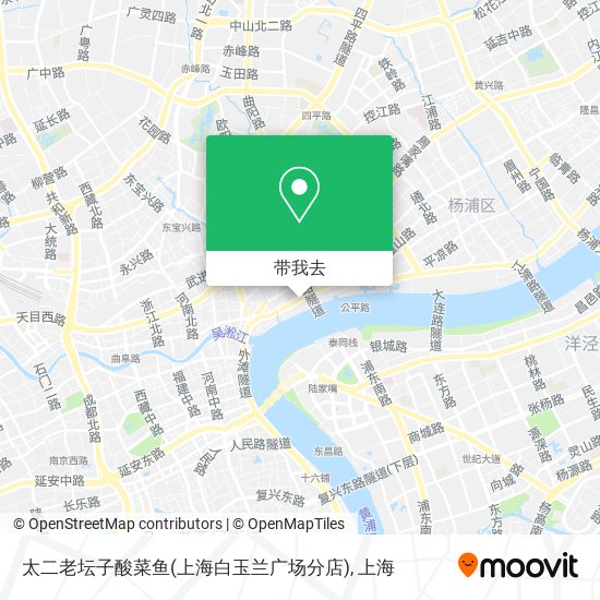 太二老坛子酸菜鱼(上海白玉兰广场分店)地图