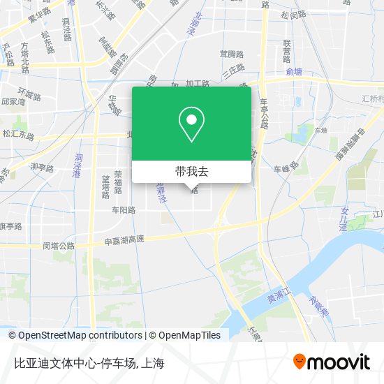 比亚迪文体中心-停车场地图