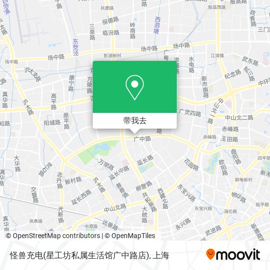 怪兽充电(星工坊私属生活馆广中路店)地图