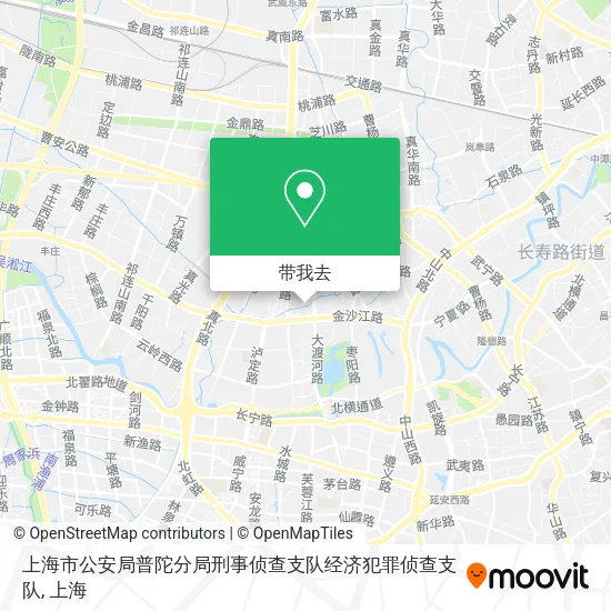 上海市公安局普陀分局刑事侦查支队经济犯罪侦查支队地图