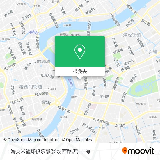 上海英米篮球俱乐部(潍坊西路店)地图